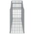 vidaXL Arched Gabion Basket 300x50x80/100 cm Galvanised Iron - Image 4