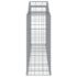 vidaXL Arched Gabion Basket 300x50x120/140 cm Galvanised Iron - Image 4