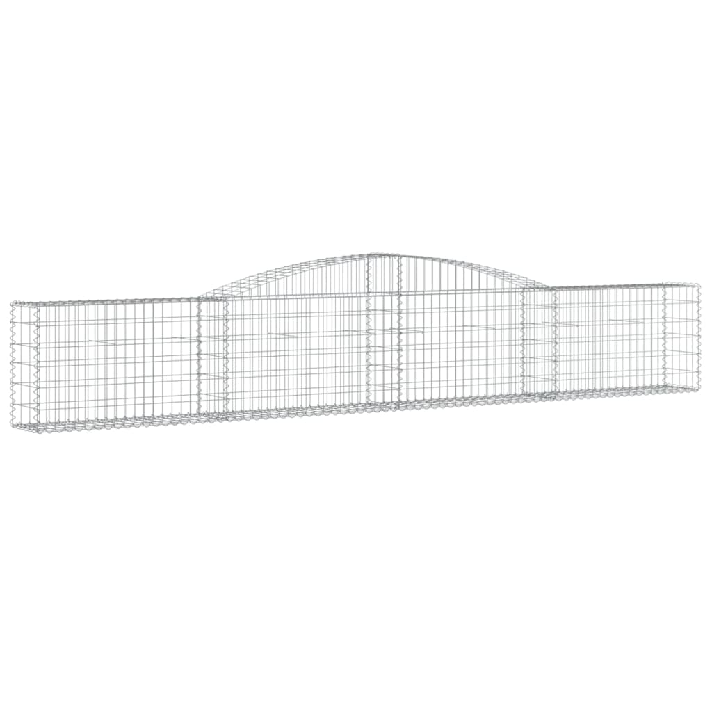 8720845651862_a_en_hd_1 vidaXL Arched Gabion Basket 400x30x60/80 cm Galvanised Iron - Image 2