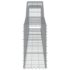 vidaXL Arched Gabion Basket 400x30x60/80 cm Galvanised Iron - Image 4