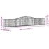 vidaXL Arched Gabion Basket 400x30x60/80 cm Galvanised Iron - Image 5