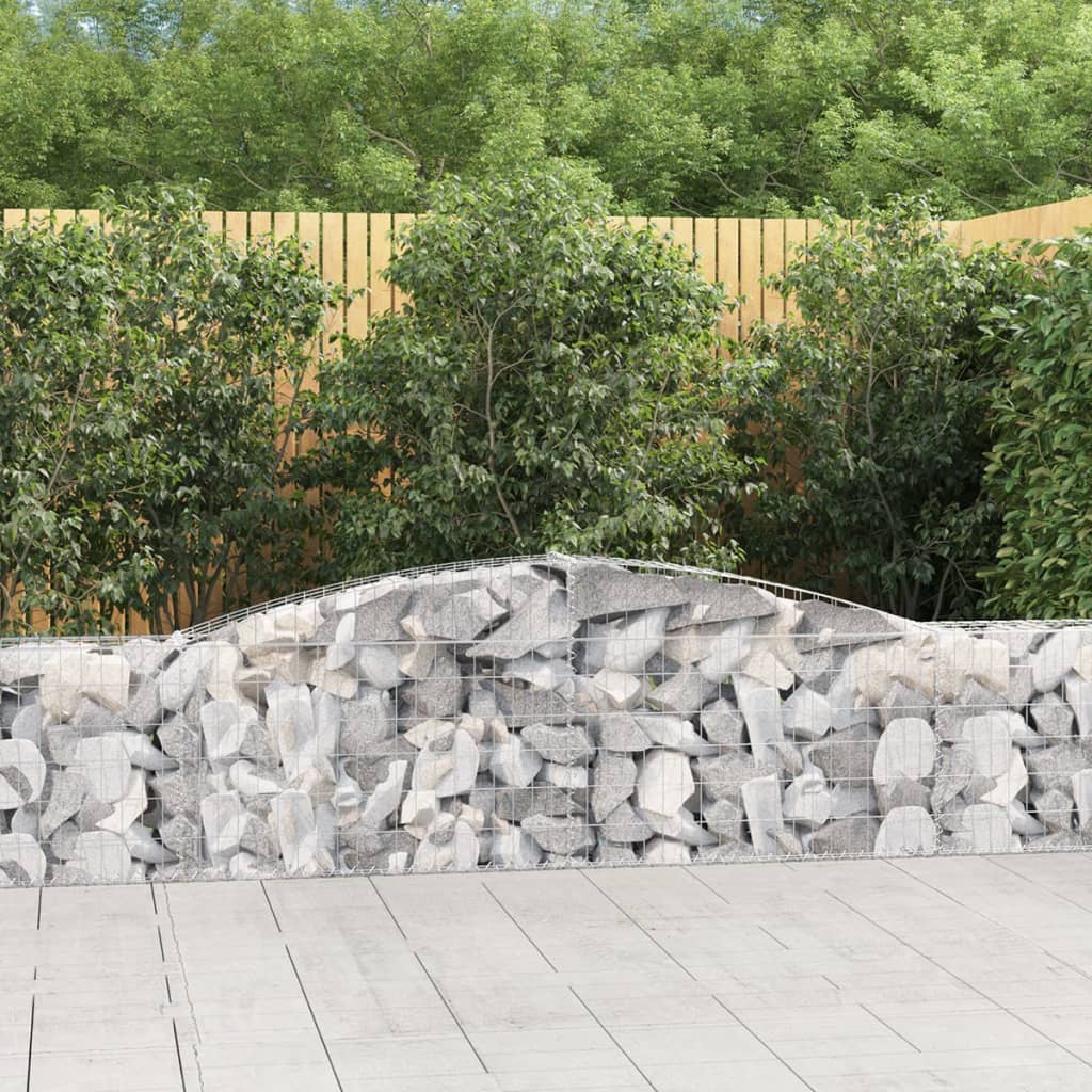 8720845651862_m_en_hd_1 vidaXL Arched Gabion Basket 400x30x60/80 cm Galvanised Iron - Image 1