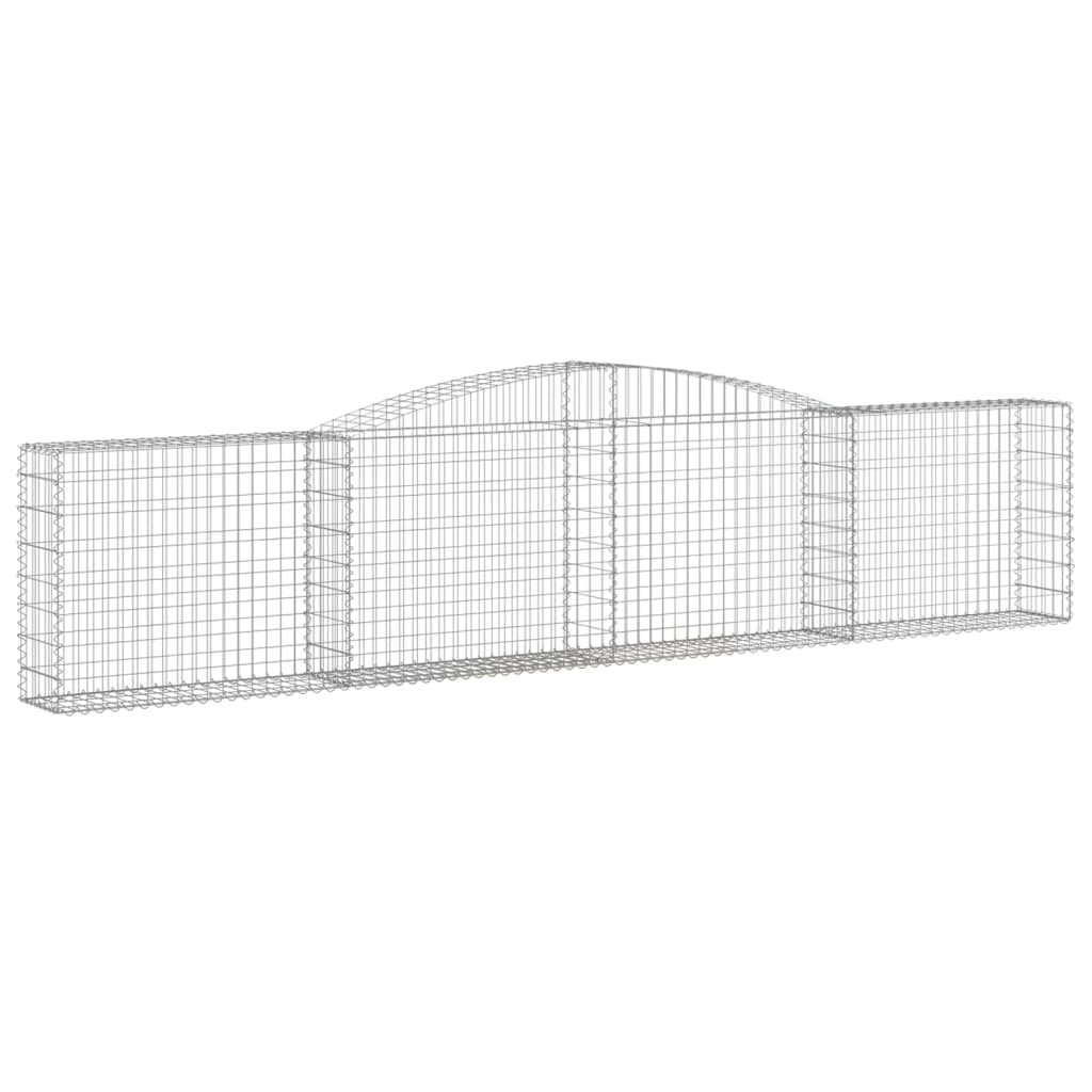 8720845651879_a_en_hd_1 vidaXL Arched Gabion Basket 400x30x80/100 cm Galvanised Iron - Image 2