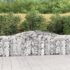 vidaXL Arched Gabion Basket 400x30x80/100 cm Galvanised Iron