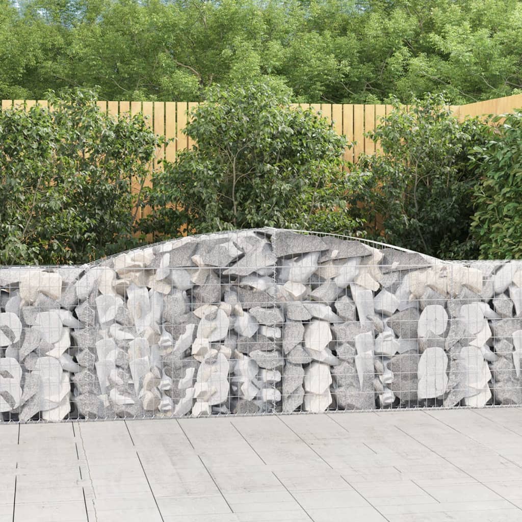 8720845651886_m_en_hd_1 vidaXL Arched Gabion Basket 400x30x100/120 cm Galvanised Iron - Image 1