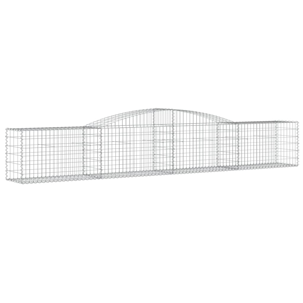 8720845651961_a_en_hd_1 vidaXL Arched Gabion Basket 400x50x60/80 cm Galvanised Iron - Image 2