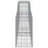 vidaXL Arched Gabion Basket 400x50x80/100 cm Galvanised Iron - Image 4