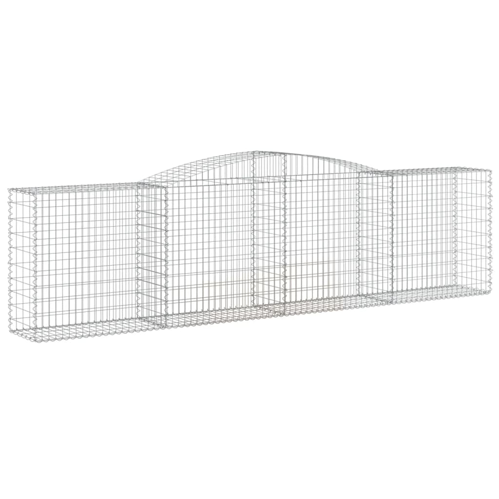 8720845651985_a_en_hd_1 vidaXL Arched Gabion Basket 400x50x100/120 cm Galvanised Iron - Image 2
