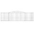 vidaXL Arched Gabion Basket 400x50x100/120 cm Galvanised Iron - Image 3