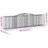 vidaXL Arched Gabion Basket 400x50x100/120 cm Galvanised Iron - Image 5