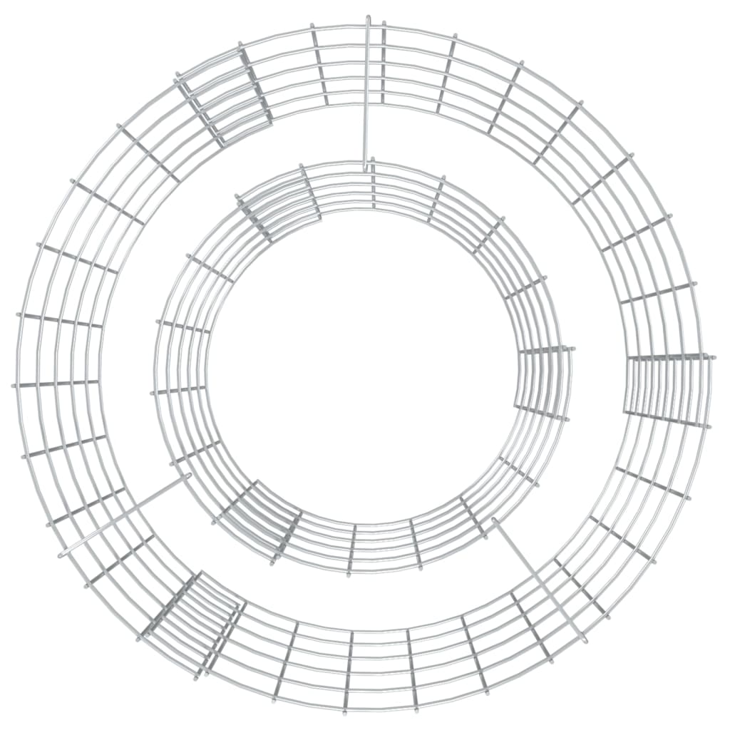 8720845652210_g_en_hd_1 vidaXL Gabion Fire Pit Ø 50 cm Galvanised Iron - Image 3