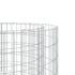 vidaXL Gabion Fire Pit Ø 50 cm Galvanised Iron - Image 4