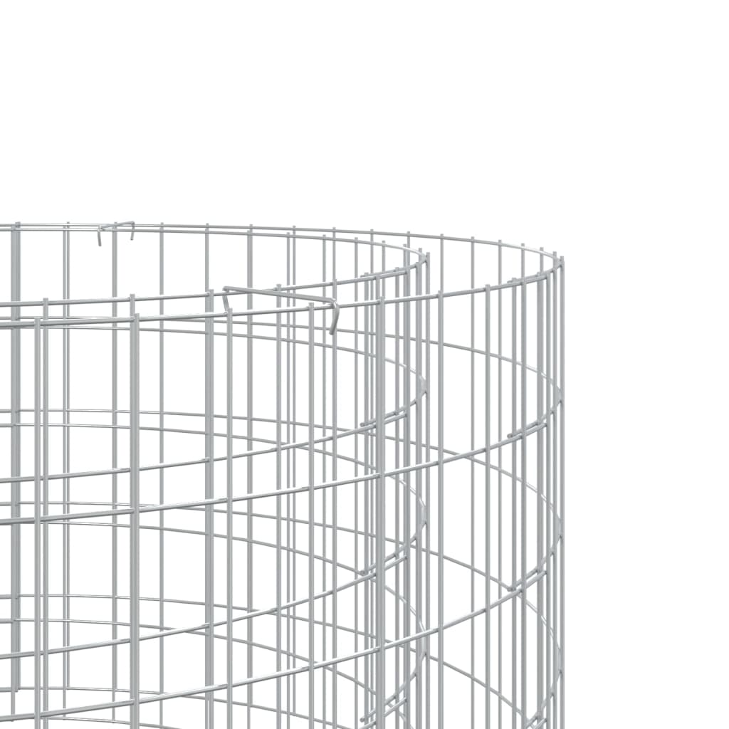 8720845652210_g_en_hd_2 vidaXL Gabion Fire Pit Ø 50 cm Galvanised Iron - Image 4