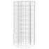 vidaXL Gabion Fire Pit Ø 50 cm Galvanised Iron - Image 2