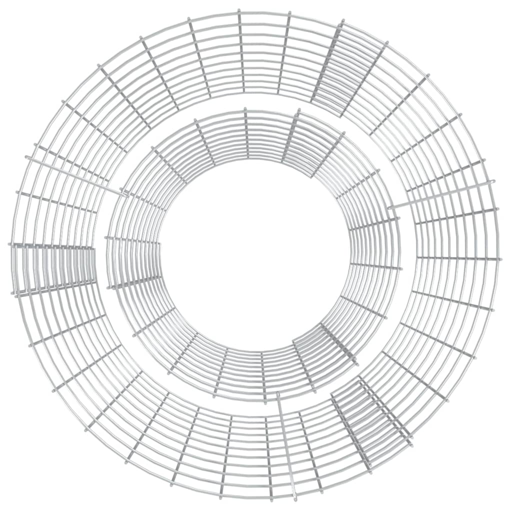 8720845652227_g_en_hd_1 vidaXL Gabion Fire Pit Ø 50 cm Galvanised Iron - Image 3