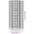 vidaXL Gabion Fire Pit Ø 50 cm Galvanised Iron - Image 5