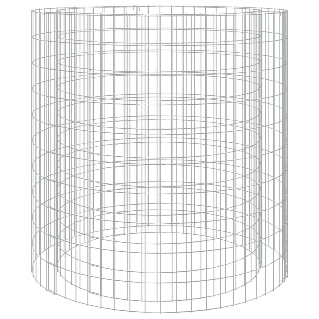 8720845652241_a_en_hd_1 vidaXL Gabion Fire Pit Ø 100 cm Galvanised Iron - Image 2
