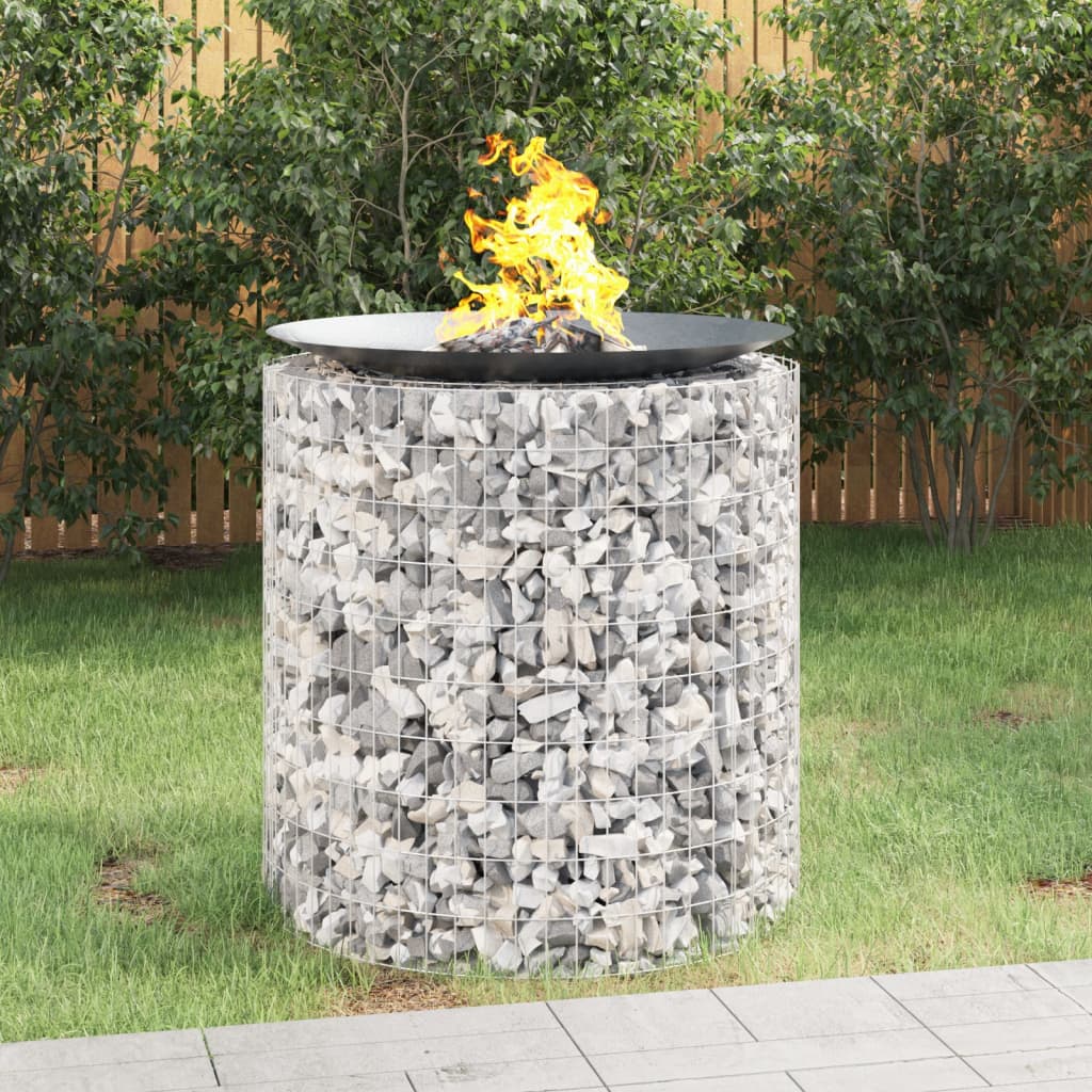 8720845652241_m_en_hd_1 vidaXL Gabion Fire Pit Ø 100 cm Galvanised Iron - Image 1