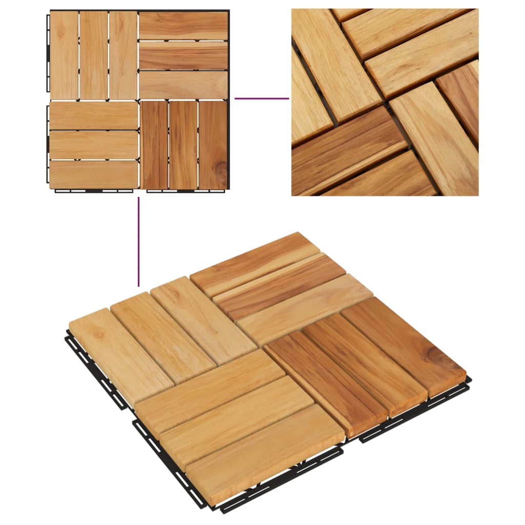 8720845665999_g_en_hd_3 vidaXL Decking Tiles 20 pcs 30x30 cm Solid Wood Teak - Image 5