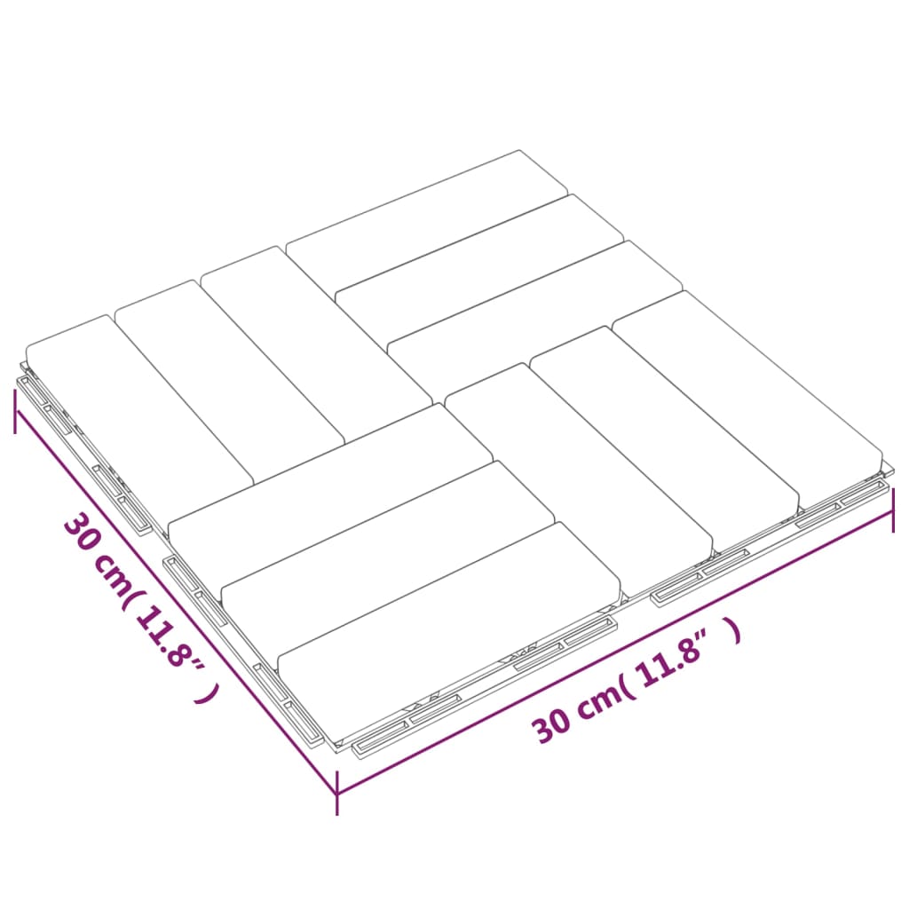 8720845665999_g_en_hd_7 vidaXL Decking Tiles 20 pcs 30x30 cm Solid Wood Teak - Image 9