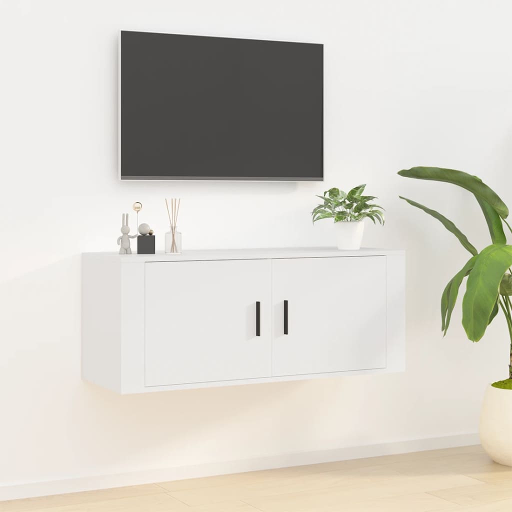 8720845667412_m_en_hd_1 vidaXL Wall Mounted TV Cabinet White 100x34.5x40 cm - Image 1