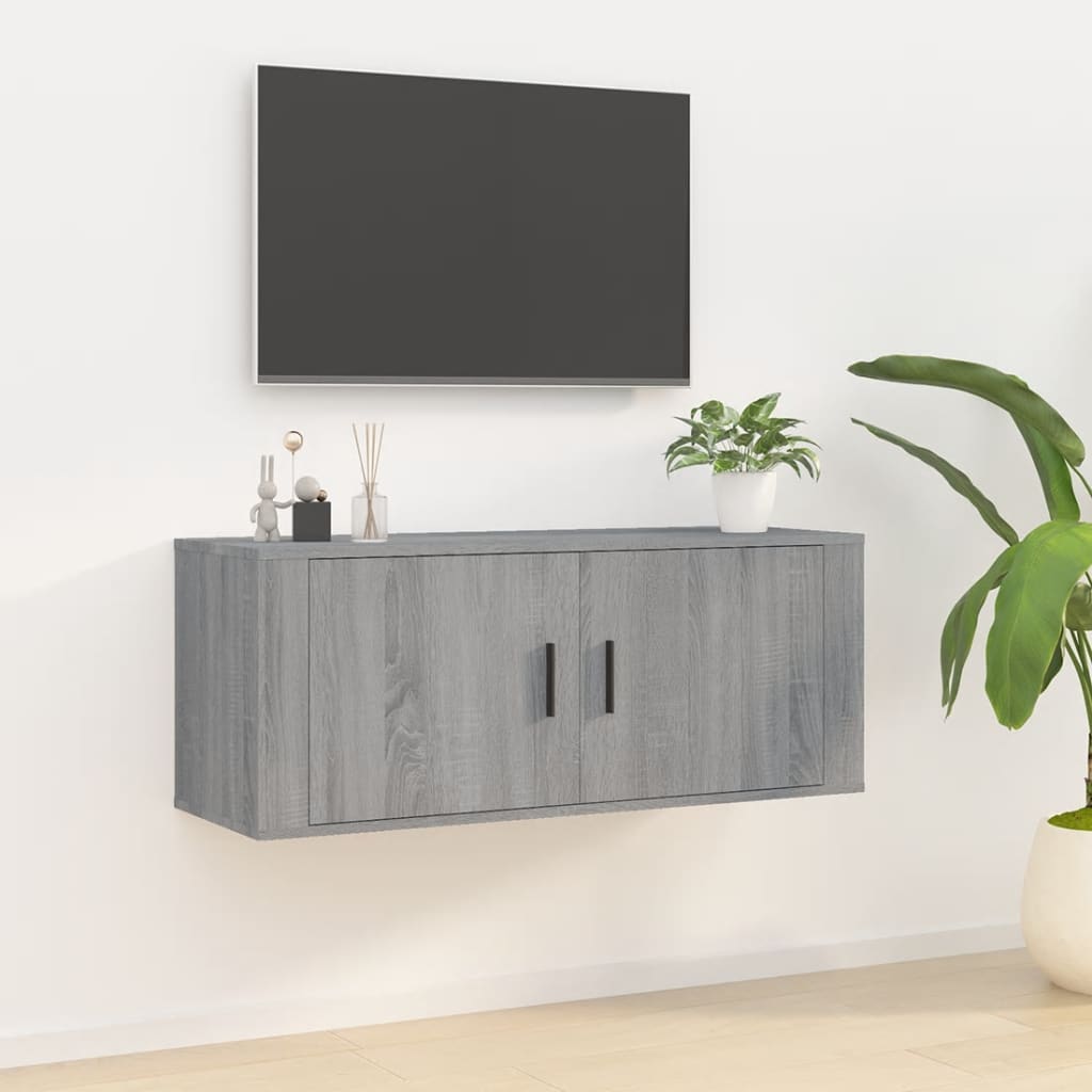 8720845667474_m_en_hd_1 vidaXL Wall Mounted TV Cabinet Grey Sonoma 100x34.5x40 cm - Image 1