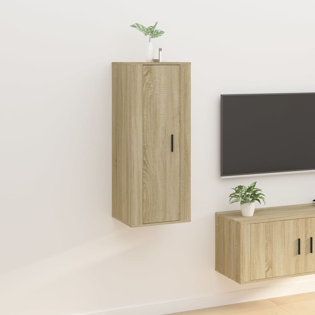vidaXL Wall Mounted TV Cabinet Sonoma Oak 40x34.5x100 cm