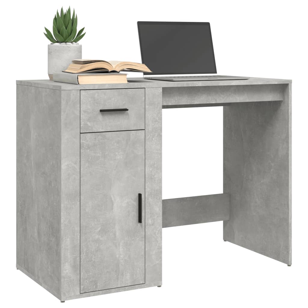 8720845668099_g_en_hd_2 vidaXL Desk Concrete Grey 100x49x75 cm Engineered Wood - Image 5