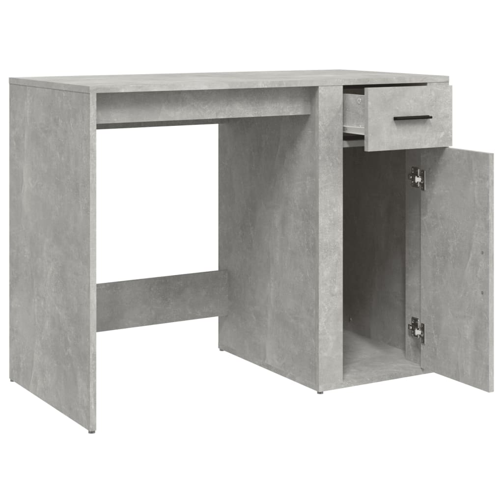 8720845668099_g_en_hd_5 vidaXL Desk Concrete Grey 100x49x75 cm Engineered Wood - Image 8