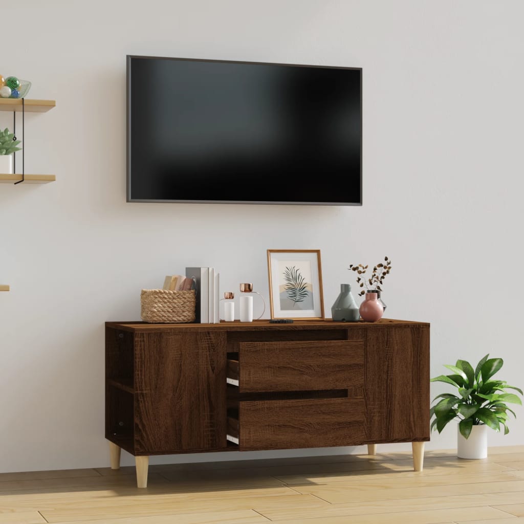 8720845669485_m_en_hd_1 vidaXL TV Cabinet Brown Oak 102x44.5x50 cm Engineered Wood - Image 1