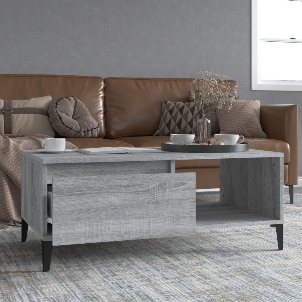 8720845670030_m_en_hd_1 vidaXL Coffee Table Grey Sonoma 90x50x36.5 cm Engineered Wood - Image 1
