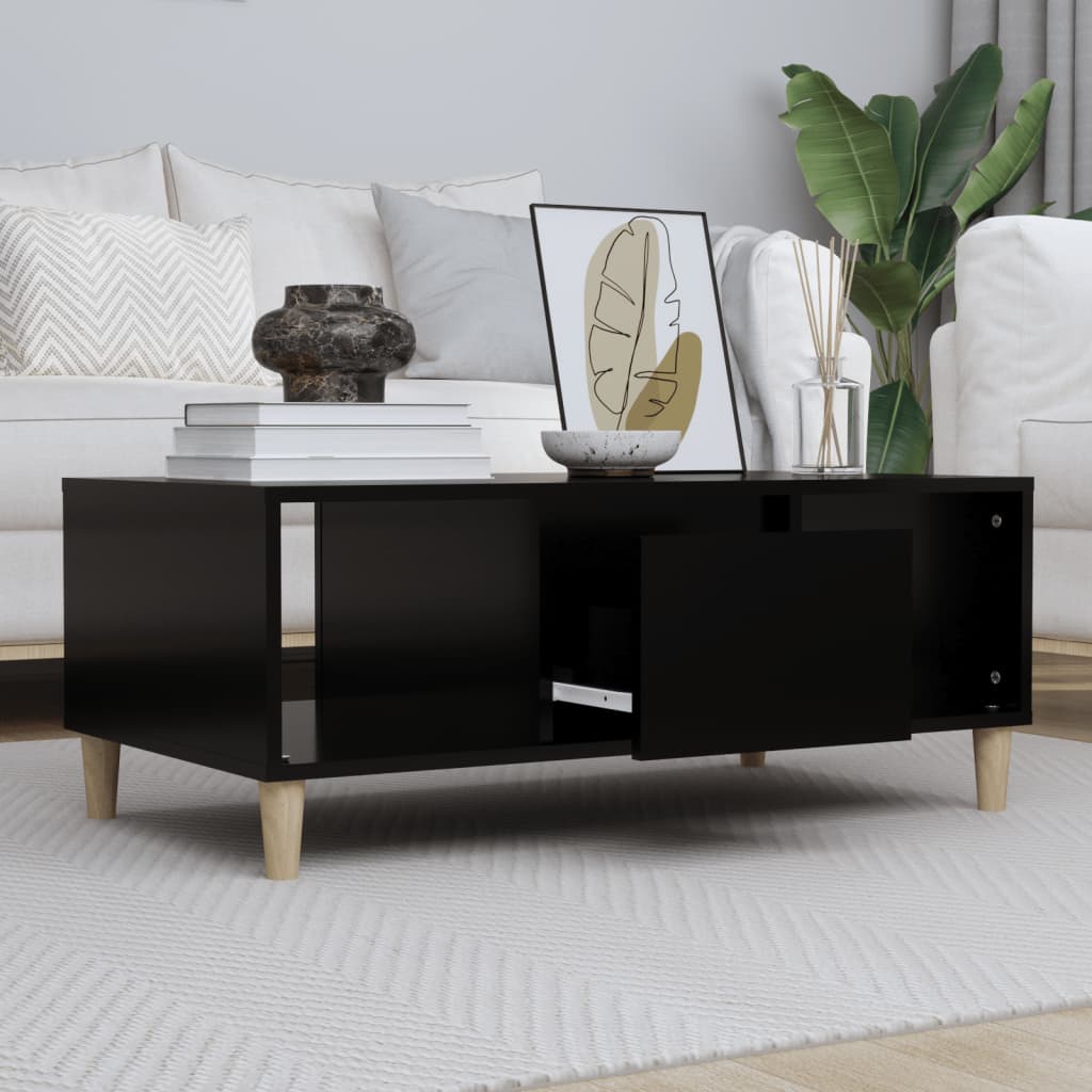 8720845670061_m_en_hd_1 vidaXL Coffee Table Black 90x50x36.5 cm Engineered Wood - Image 1