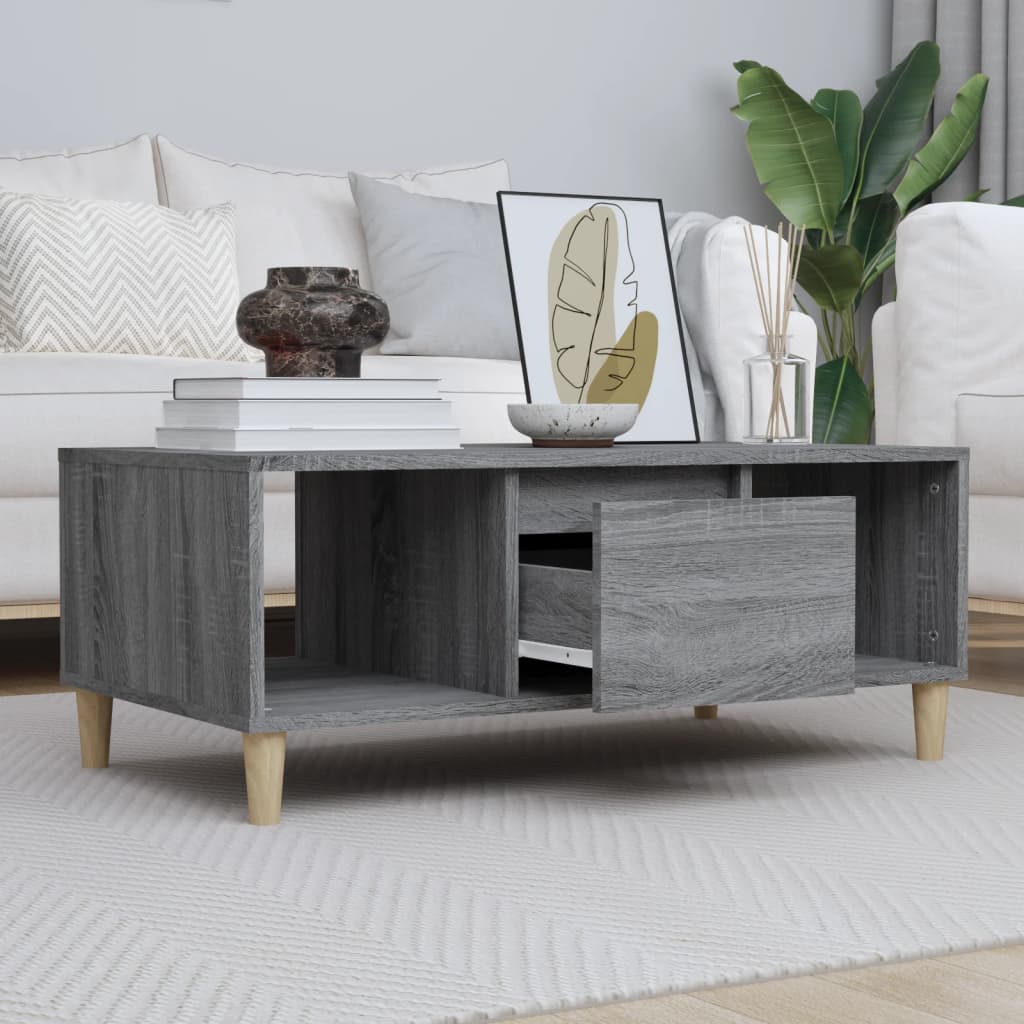 8720845670115_m_en_hd_1 vidaXL Coffee Table Grey Sonoma 90x50x36.5 cm Engineered Wood - Image 1