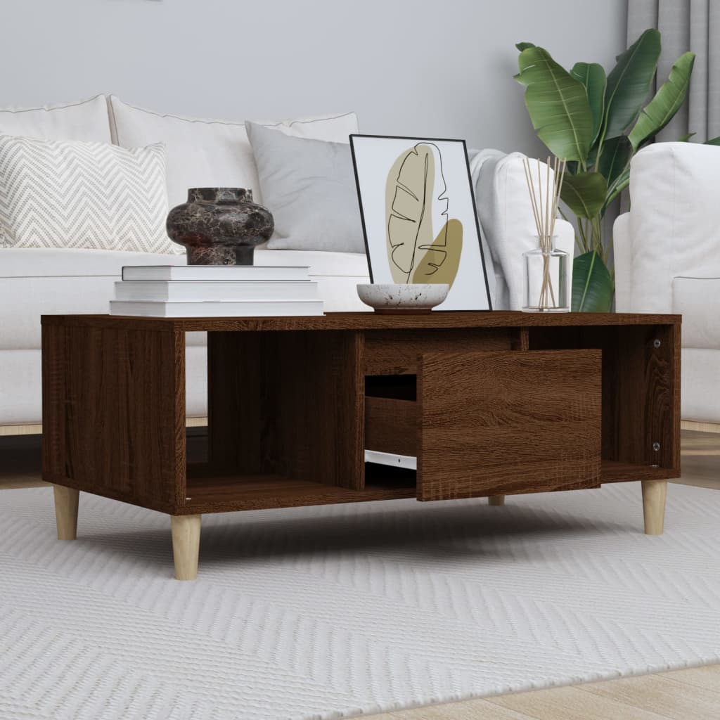 8720845670122_m_en_hd_1 vidaXL Coffee Table Brown Oak 90x50x36.5 cm Engineered Wood - Image 1