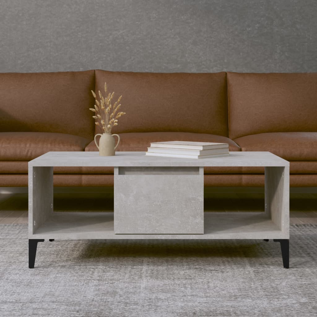 8720845670177_m_en_hd_1 vidaXL Coffee Table Concrete Grey 90x50x36.5 cm Engineered Wood - Image 1