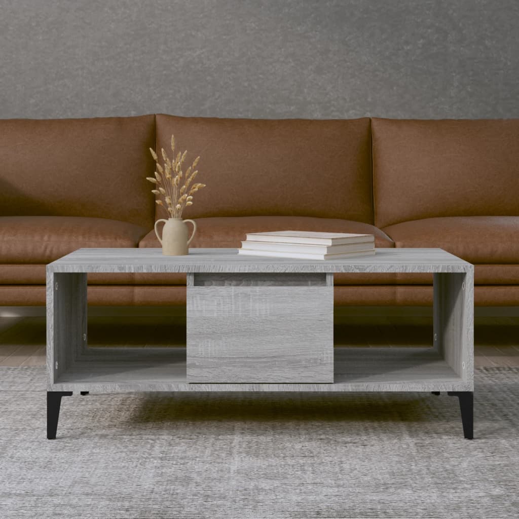 8720845670191_m_en_hd_1 vidaXL Coffee Table Grey Sonoma 90x50x36.5 cm Engineered Wood - Image 1