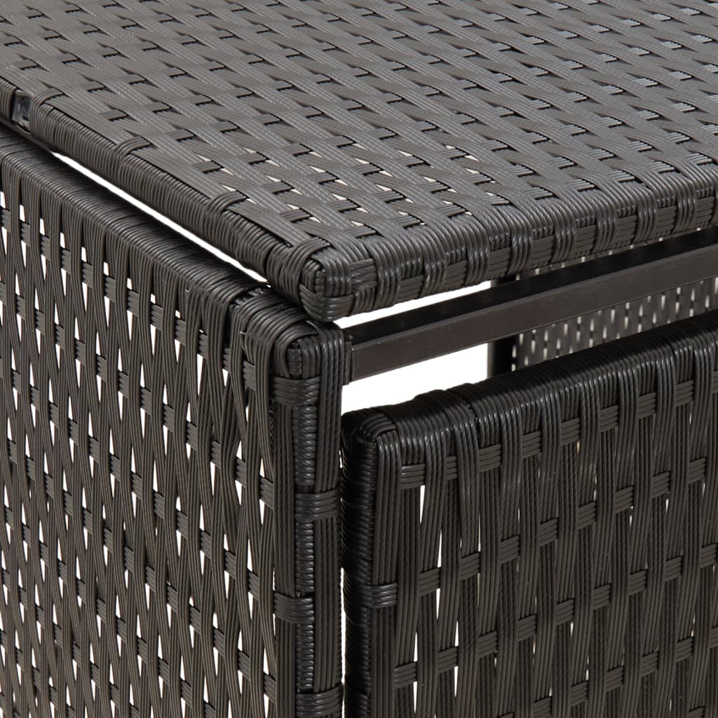 8720845670221_g_en_hd_5 vidaXL Double Wheelie Bin Shed Black 140x80x117 cm Poly Rattan - Image 6