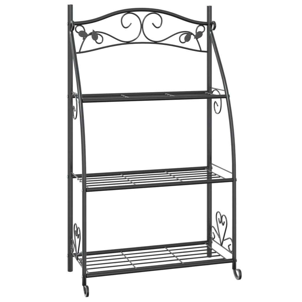 8720845670399_a_en_hd_1 vidaXL Flower Rack Black 56x30x96 cm Steel - Image 2