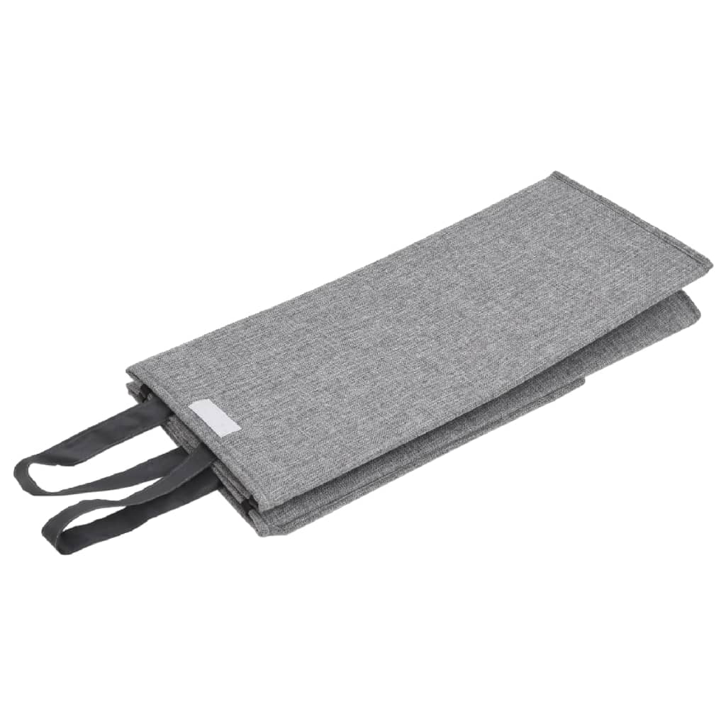 8720845670597_g_en_hd_5 vidaXL Foldable Laundry Hamper Grey 26x34.5x59.5 cm Faux Linen Fabric - Image 7