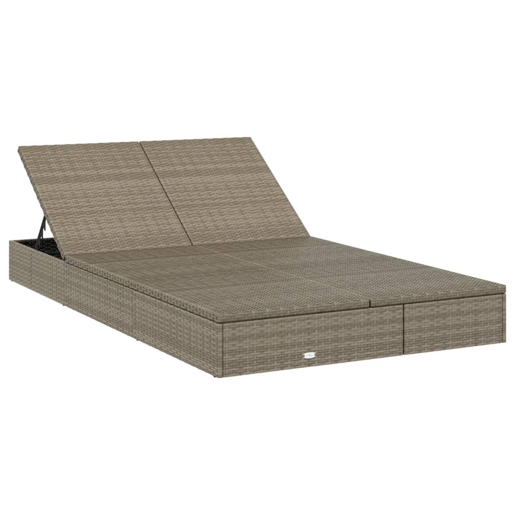 8720845670771_g_en_hd_1 vidaXL 2-Person Sunbed with Cushions Grey Poly Rattan - Image 3