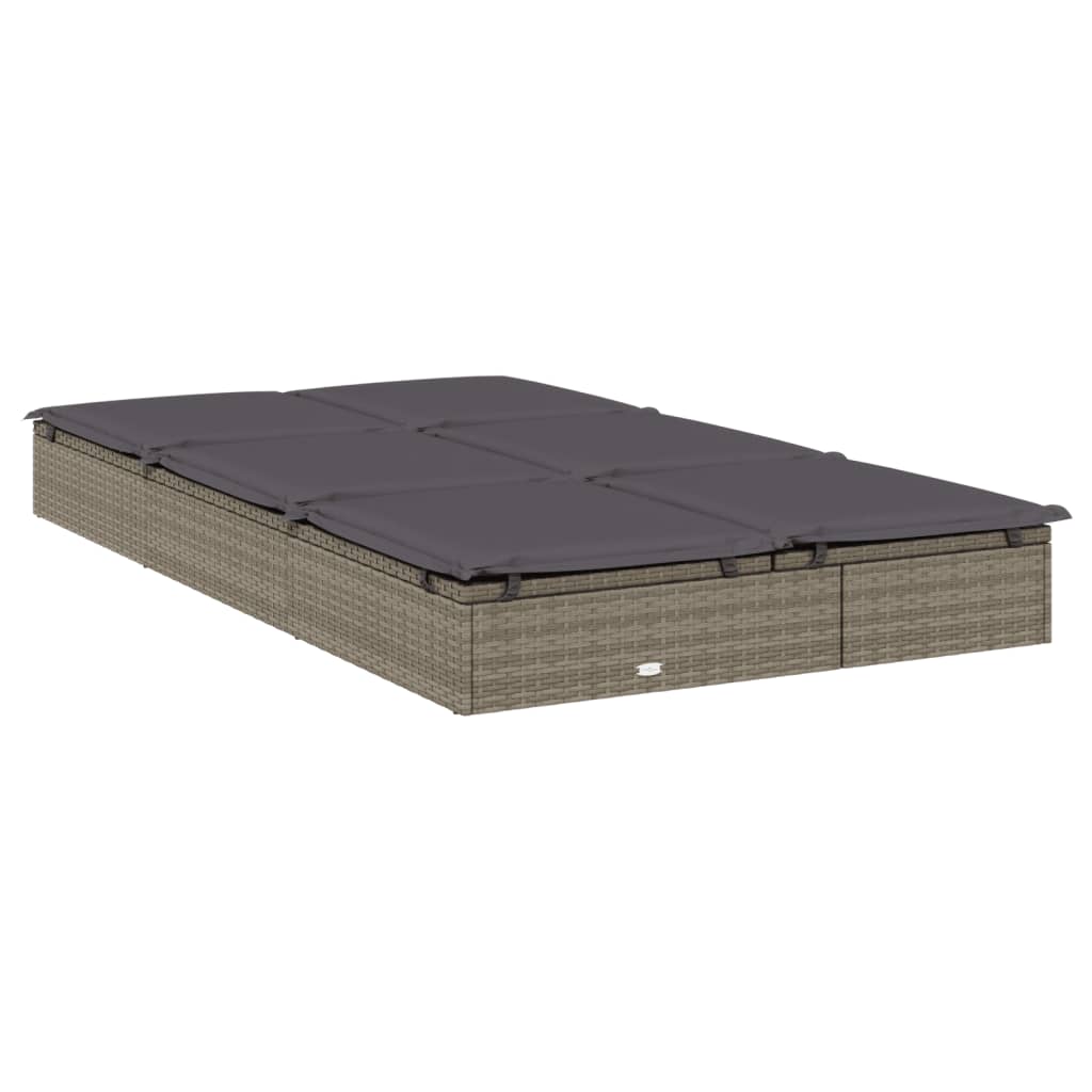8720845670771_g_en_hd_4 vidaXL 2-Person Sunbed with Cushions Grey Poly Rattan - Image 6