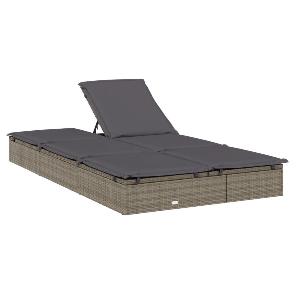 8720845670771_g_en_hd_5 vidaXL 2-Person Sunbed with Cushions Grey Poly Rattan - Image 7