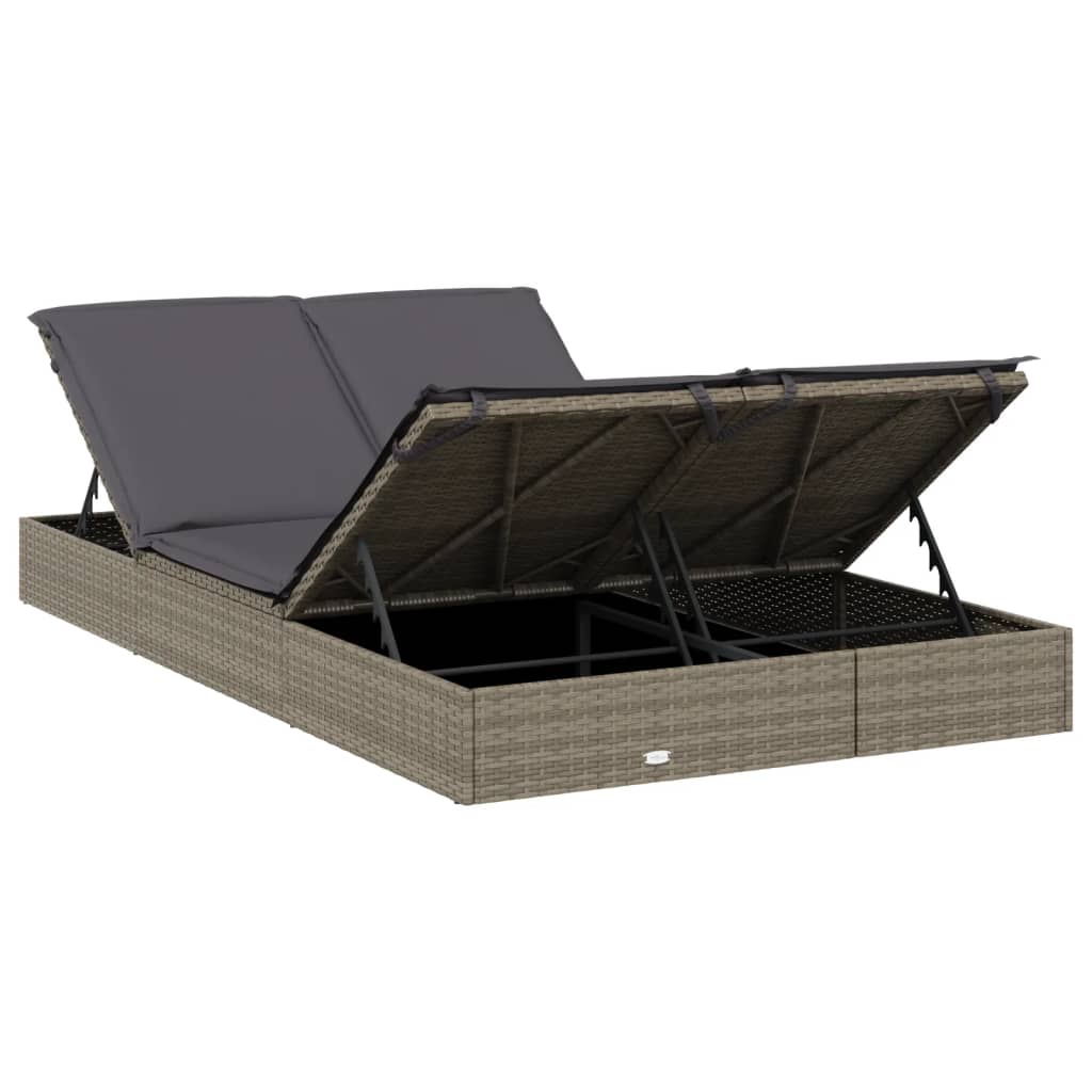 8720845670771_g_en_hd_6 vidaXL 2-Person Sunbed with Cushions Grey Poly Rattan - Image 8