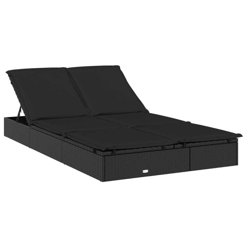 8720845670870_g_en_hd_3 vidaXL 2-Person Sunbed with Round Roof Black 211x112x140 cm Poly Rattan - Image 5