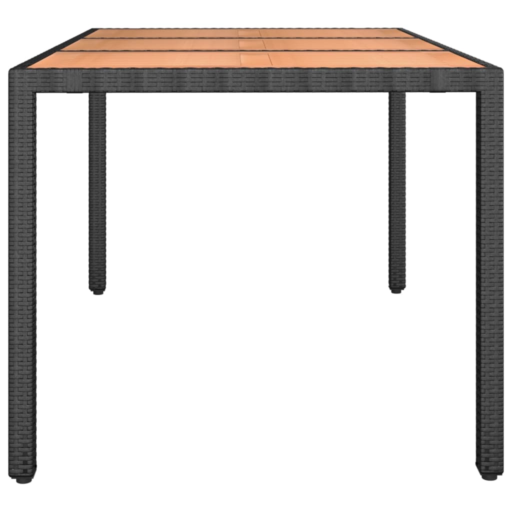 8720845671143_g_en_hd_2 vidaXL Garden Table with Wooden Top Black Poly Rattan&Solid Wood Acacia - Image 4