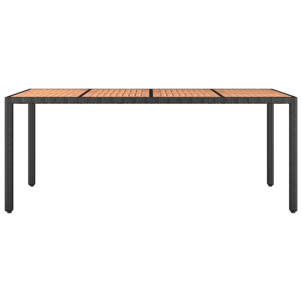 8720845671174_g_en_hd_1 vidaXL Garden Table with Wooden Top Black Poly Rattan&Solid Wood Acacia - Image 3