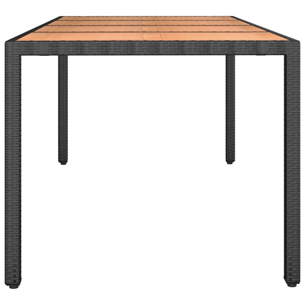 8720845671174_g_en_hd_2 vidaXL Garden Table with Wooden Top Black Poly Rattan&Solid Wood Acacia - Image 4