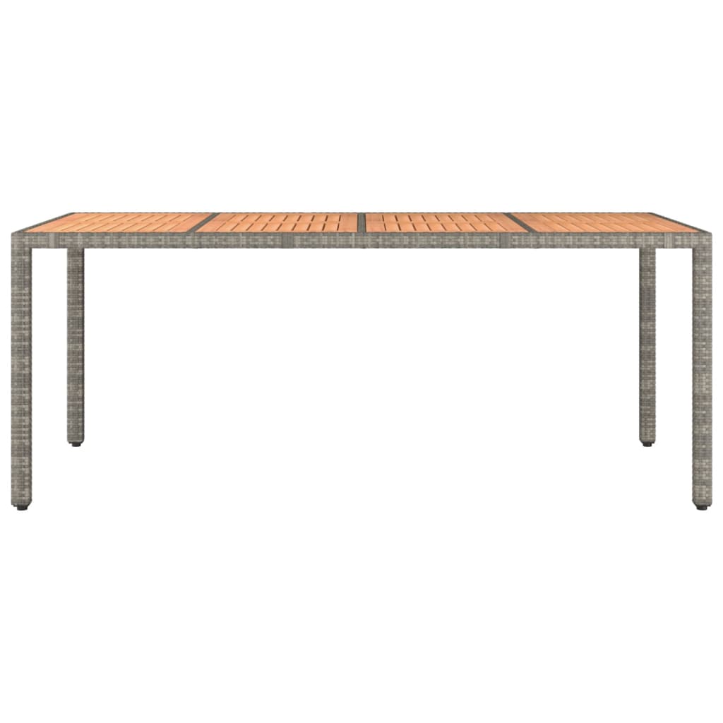 8720845671181_g_en_hd_1 vidaXL Garden Table with Wooden Top Grey Poly Rattan&Solid Wood Acacia - Image 3
