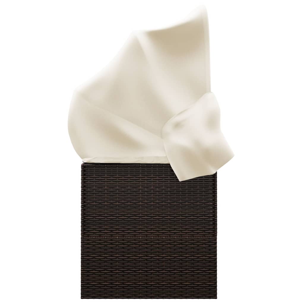 8720845671303_g_en_hd_2 vidaXL Outdoor Lounge Bed with Roof and Cushions Brown Poly Rattan - Image 4