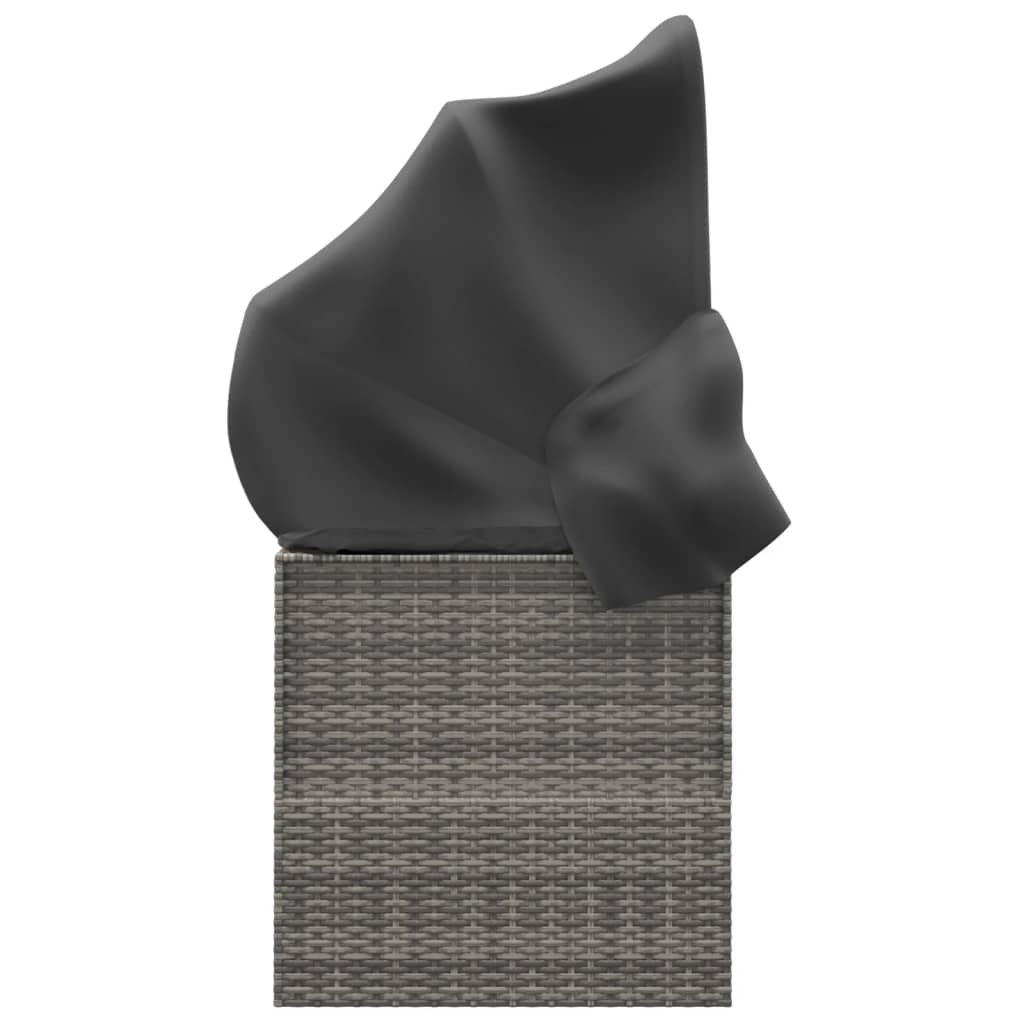 8720845671310_g_en_hd_2 vidaXL Outdoor Lounge Bed with Roof and Cushions Grey Poly Rattan - Image 4